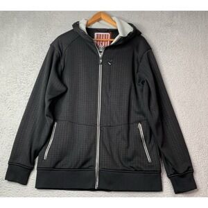 Sims Ultimate Equipment Jacket Mens Size Large Full Zip Black Hoodie Outdoor